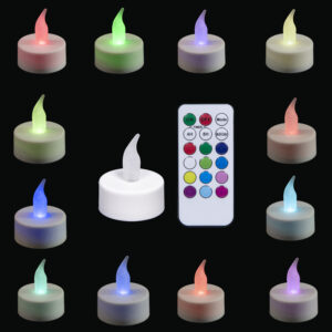 Remote Control RGB LED Tealight Candles